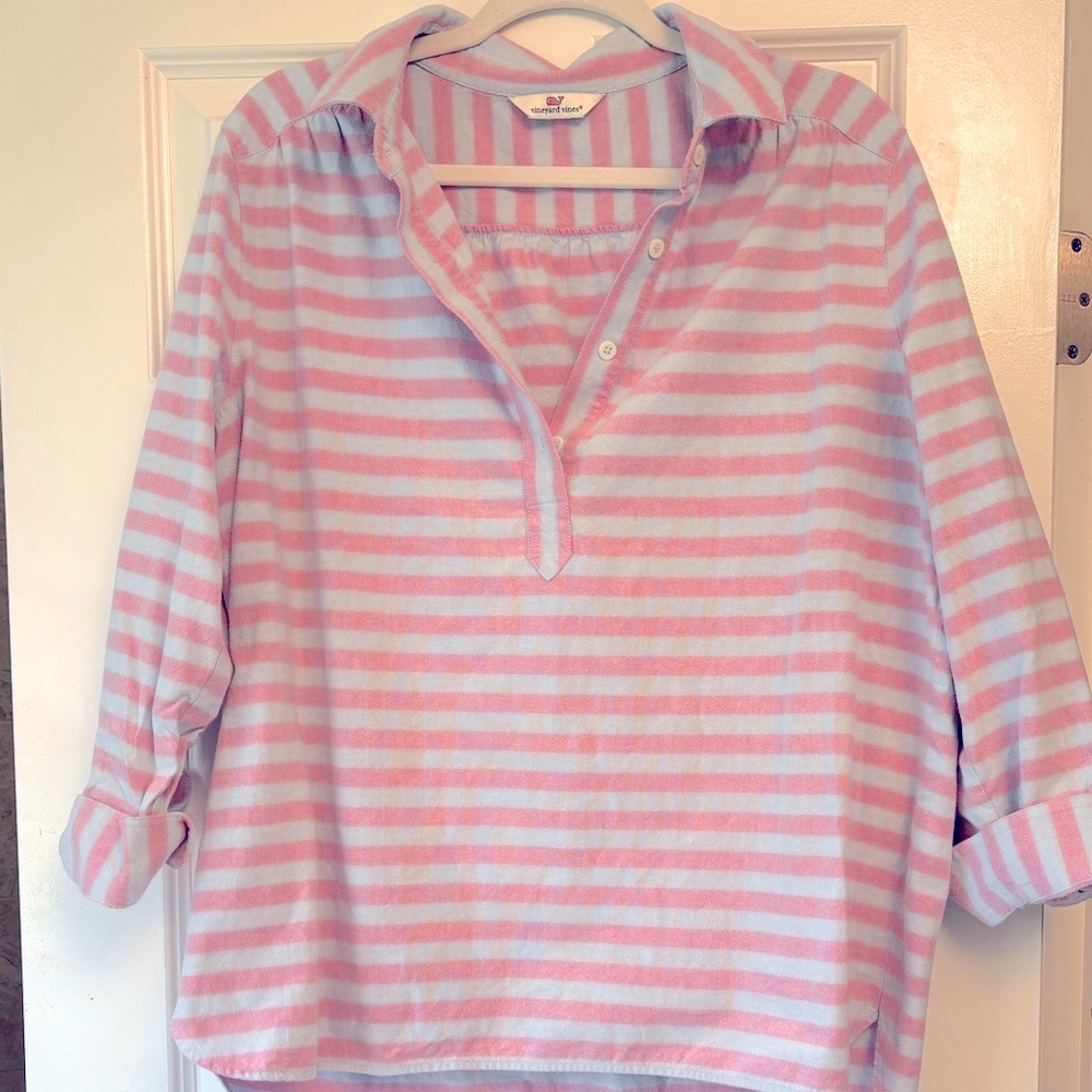 VINEYARD VINES Relaxed Coastside Hi-Lo Popover